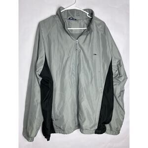 Crane Sports Men's Windbreaker Full Zip Jacket Size XXL Gray/Black